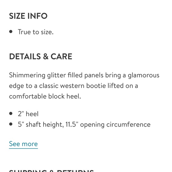 35. NWT Dolce Vita Sonya Glitter Western Boot Mushroom Suede - Picture 3 of 3